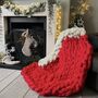 Christmas Blanket Arm Knitting Kit, thumbnail 1 of 4