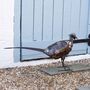 Pheasant Recycled Metal Garden Sculpture, thumbnail 1 of 2