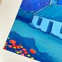 Midnight Cottage Watercolour Print, thumbnail 5 of 6