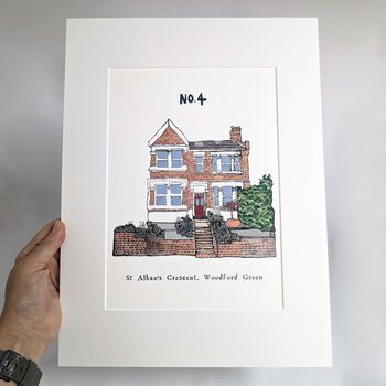 Personalised House Illustration Print, 10 of 12