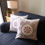 Chalk Hand Embroidered Cushion, thumbnail 1 of 12