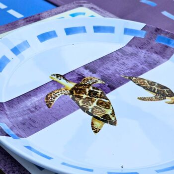 Turtle Stripe China Plate, 2 of 7