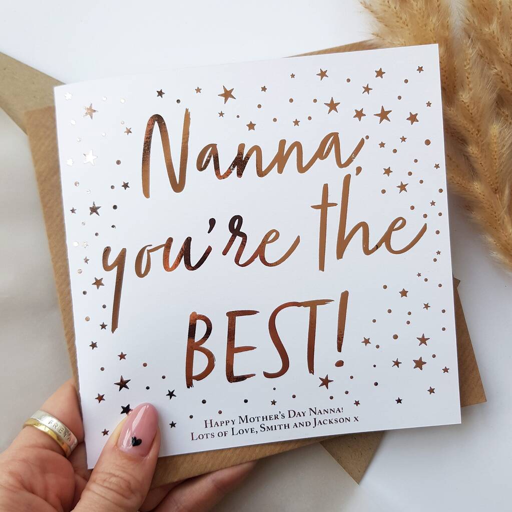 Best Nana Mother's Day Card | Grandma, Nanna Etc