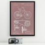 Anatomy Of A Bike Patent Print, thumbnail 6 of 9