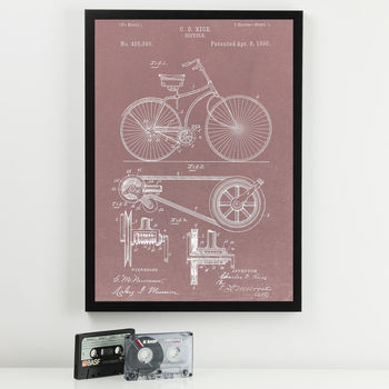 Anatomy Of A Bike Patent Print, 6 of 9