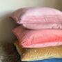 Sumptuous Velvet Cushion Cover Brickred Pink, thumbnail 3 of 4