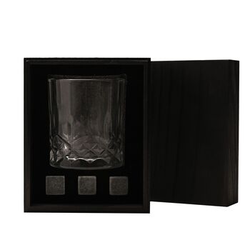 Whiskey Glass And Stone Gift Set, 2 of 3