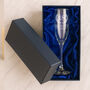 Personalised Birthday Crest Champagne Flute Glass, thumbnail 6 of 7