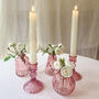 Pink Pressed Glass Candlestick, thumbnail 3 of 5
