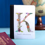 Personalised Passport Holder With Botanical Lettering, thumbnail 1 of 5