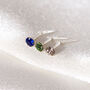 Sterling Silver Andralok Nose Stud With 3mm Crystal, thumbnail 3 of 8