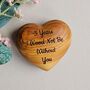'Five Years…Not Be Without You' Engraved Wooden Heart, thumbnail 1 of 2