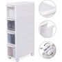 Four Drawer Recess Shelving Unit Stand Utility Trolley, thumbnail 5 of 7