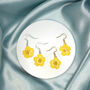 Buttercup Sterling Silver Or Gold Plated Earrings, thumbnail 3 of 8