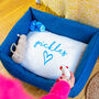 Personalised Name And Heart Cat Pet Bed, thumbnail 2 of 4