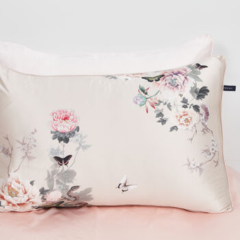 Silk Pillowcase Fleur Japonaise Pink, 5 of 8