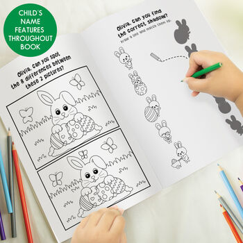 Personalised Easter Activity And Colouring Book, 2 of 8