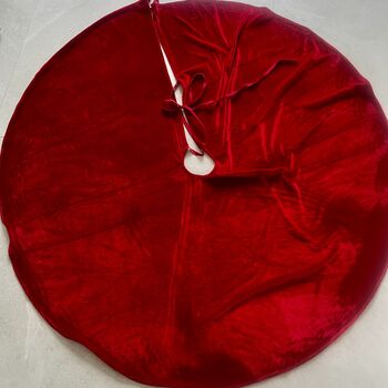 Personalised Velvet Christmas Tree Skirt, 5 of 5