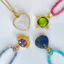Personalised Gemstone Beaded Necklace And Charms, thumbnail 1 of 7