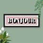Bonjour Framed Typography Print, thumbnail 7 of 10