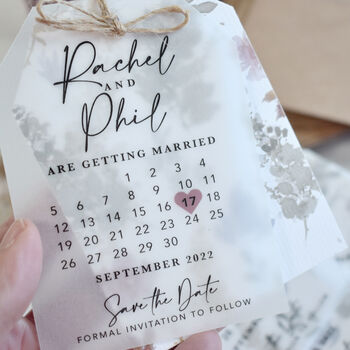 'Autumn Floral' Save The Date Cards, 2 of 4