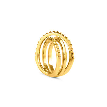 Entwined Serpent Ring In Gold, 2 of 6