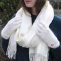 Personalised Cashmere Wool Gloves Scarf Gift Box Set, thumbnail 3 of 11