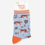 Women's Jungle Tiger Bamboo Socks, thumbnail 5 of 5