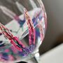 Pink Muscari Hand Painted Gin Glass, thumbnail 2 of 9