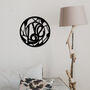 Geometric Love Circle Wood Art Contemporary Wall Decor, thumbnail 4 of 10