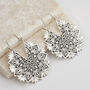 Mandala Snowflake Earrings, thumbnail 1 of 3