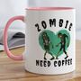 Zombie Need Coffee Mug, thumbnail 1 of 8