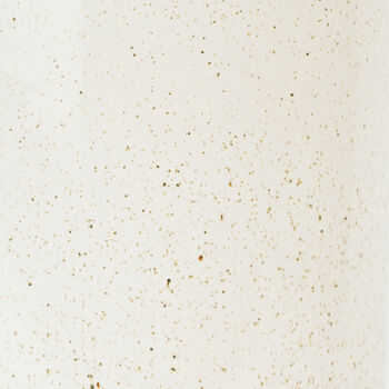Large Cylinder Handmade Stoneware Vase In Speckled White, 2 of 2