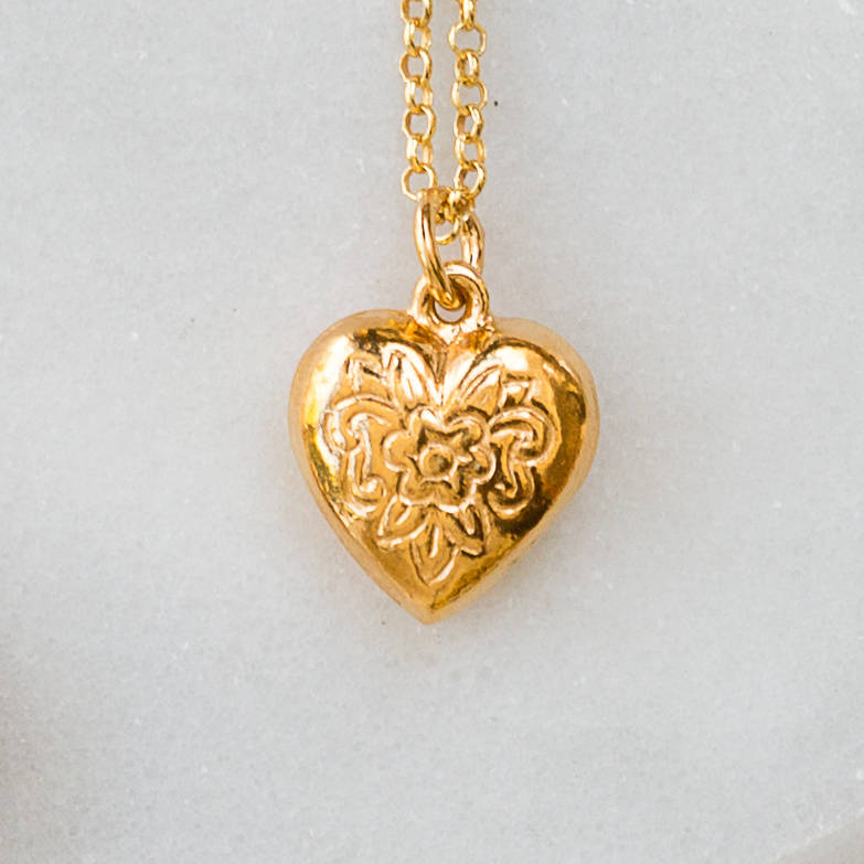 Vintage Heart Necklace By Cabbage White England | notonthehighstreet.com
