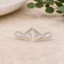 Tiny Sterling Silver Infinity Stud Earrings, thumbnail 1 of 7