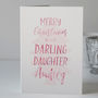 Personalised Merry Christmas Daughter Card, thumbnail 4 of 5