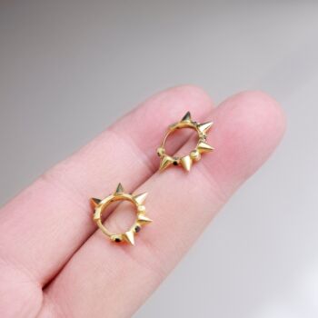 Gold Spike Hoops, 4 of 8