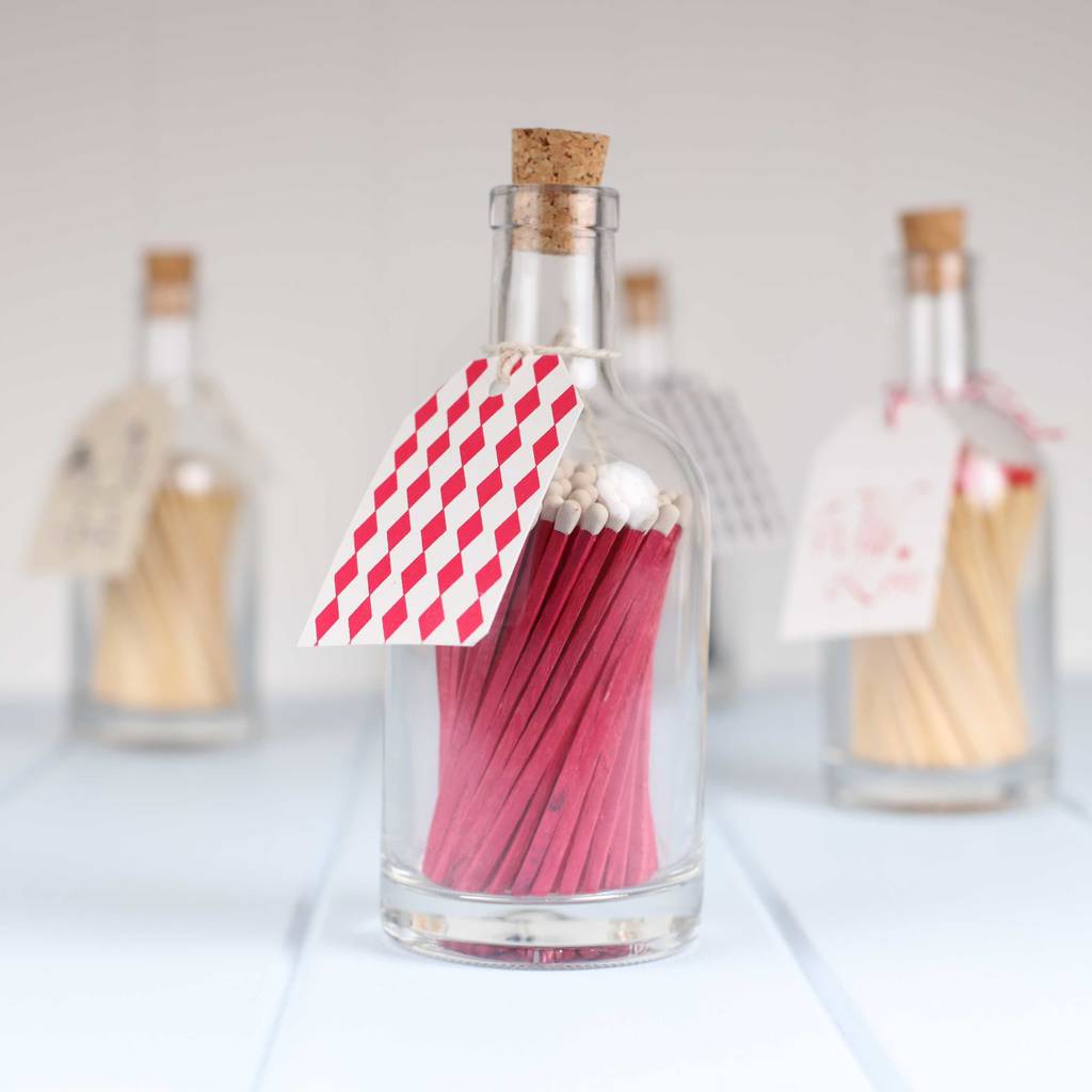 log burner long matches in a jar by nest