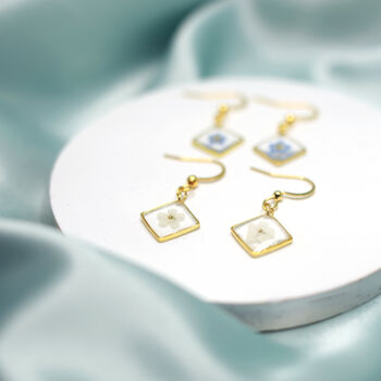 Forget Me Not Minimalist Silver Or Gold Earrings, 10 of 12