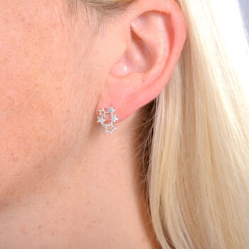 Mismatched Magic Star With Initial Earrings, 12 of 12