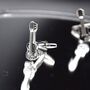 Guitar Silver Cufflinks Gift For Musicians 316 L Stainless Steel Rock Accessory, thumbnail 5 of 5