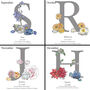 Personalised Birth Flower And Birth Stone Cushion, thumbnail 6 of 12