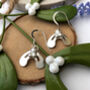 Sterling Silver Mistletoe Earrings, thumbnail 9 of 11