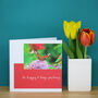 Personalised Dahlia Flower Card, thumbnail 5 of 8