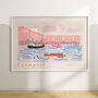 Royal Albert Docks Poster, Liverpool Painted Scene, thumbnail 1 of 4