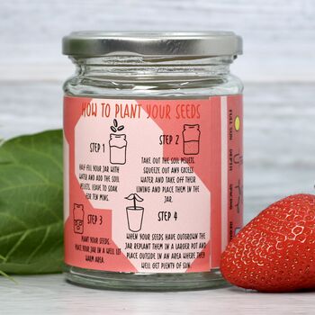 Personalised Sweet Strawberry Jar Grow Kit, 4 of 8