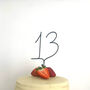 Wire Number Cake Topper/Table Numbers, thumbnail 1 of 3