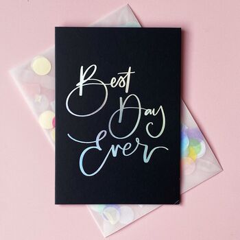 Best Day Ever Card With Confetti Envelope, 3 of 5