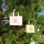 Christmas Rudolf Reindeer Jute Gift Bags, thumbnail 3 of 4