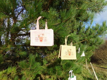 Christmas Rudolf Reindeer Jute Gift Bags, 3 of 4